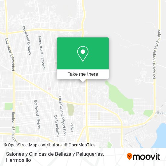 Salones y Clinicas de Belleza y Peluquerías map