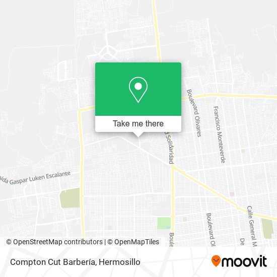 Mapa de Compton Cut Barbería