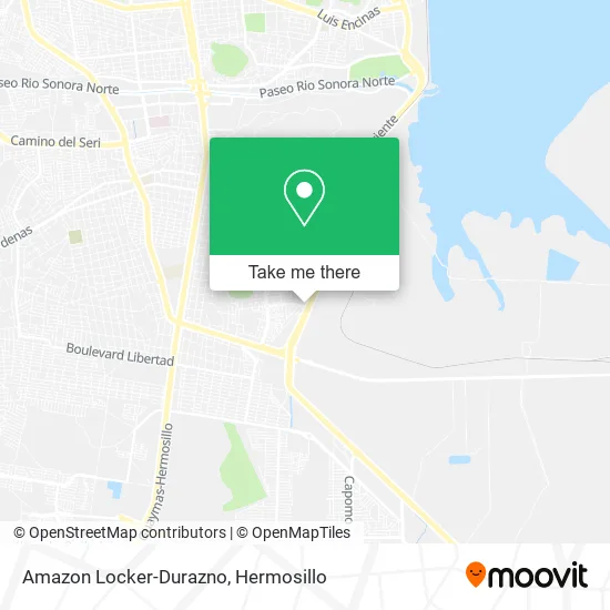 Amazon Locker-Durazno map