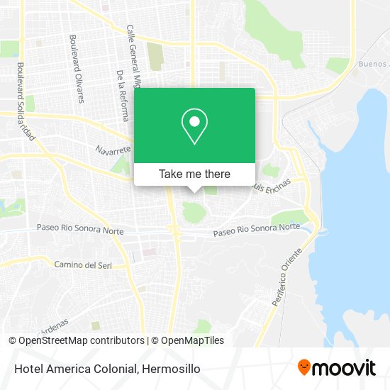 Hotel America Colonial map