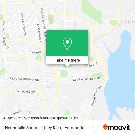 Hermosillo Sonora II (Ley Kino) map