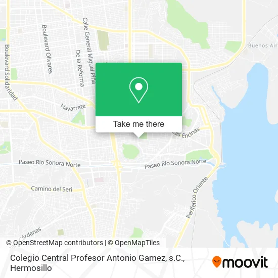 Colegio Central Profesor Antonio Gamez, s.C. map