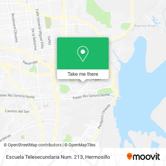 Escuela Telesecundaria Num. 213 map