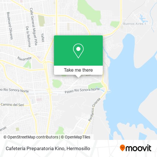 Cafetería Preparatoria Kino map