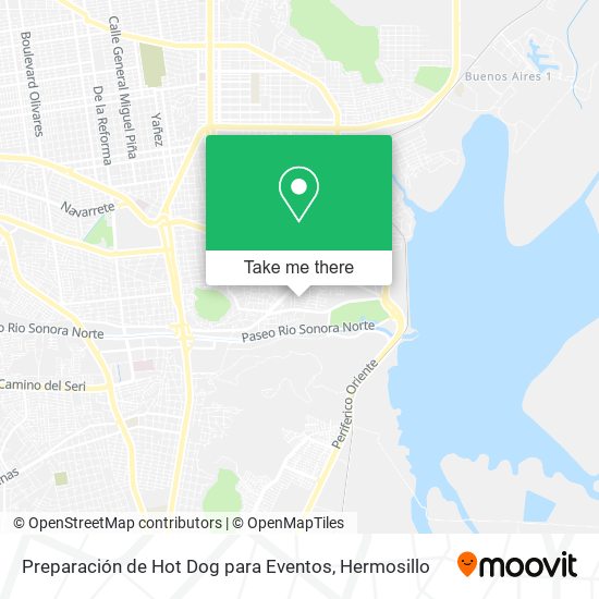 Preparación de Hot Dog para Eventos map