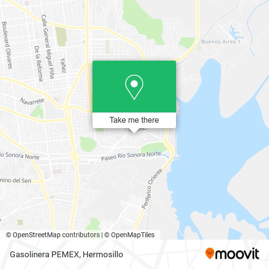 Mapa de Gasolinera PEMEX