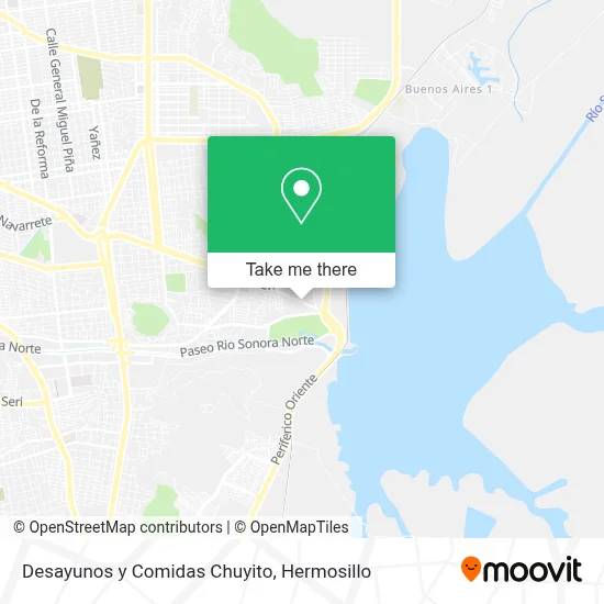 Desayunos y Comidas Chuyito map