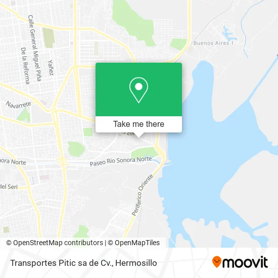 Mapa de Transportes Pitic sa de Cv.