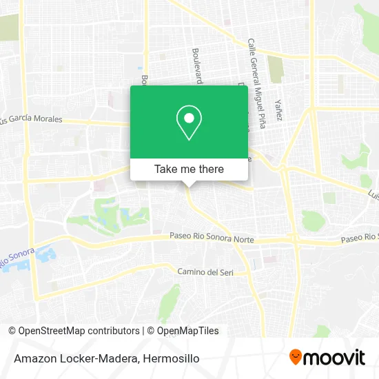 Amazon Locker-Madera map