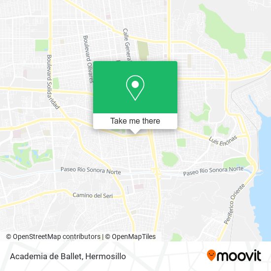 Mapa de Academia de Ballet