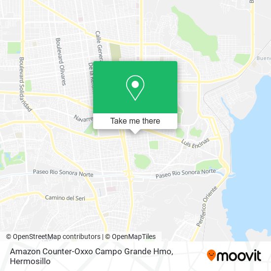 Amazon Counter-Oxxo Campo Grande Hmo map