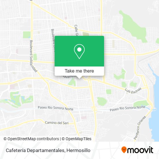 Mapa de Cafetería Departamentales