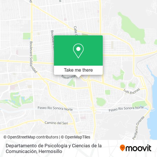 Departamento de Psicología y Ciencias de la Comunicación map