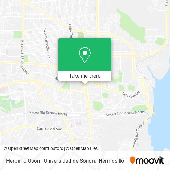 Herbario Uson - Universidad de Sonora map