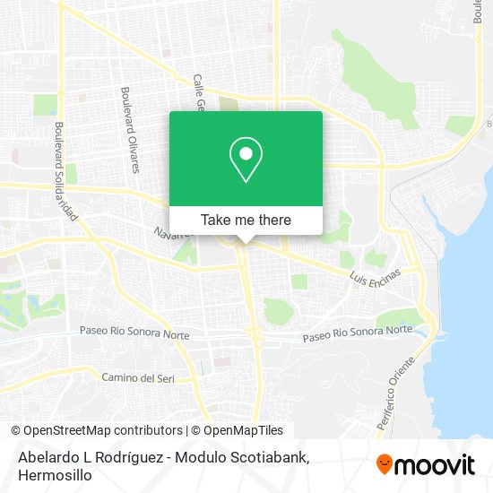 Abelardo L Rodríguez - Modulo Scotiabank map