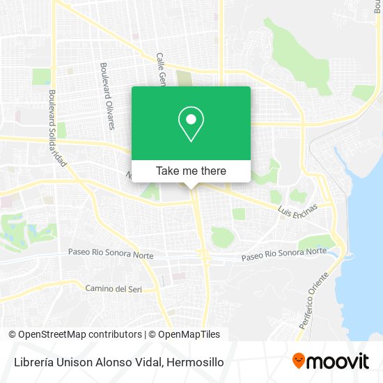 Librería Unison Alonso Vidal map