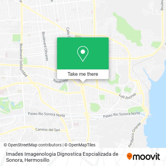 Imades Imagenologia Dignostica Espcializada de Sonora map