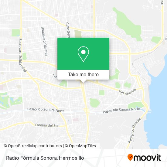 Radio Fórmula Sonora map