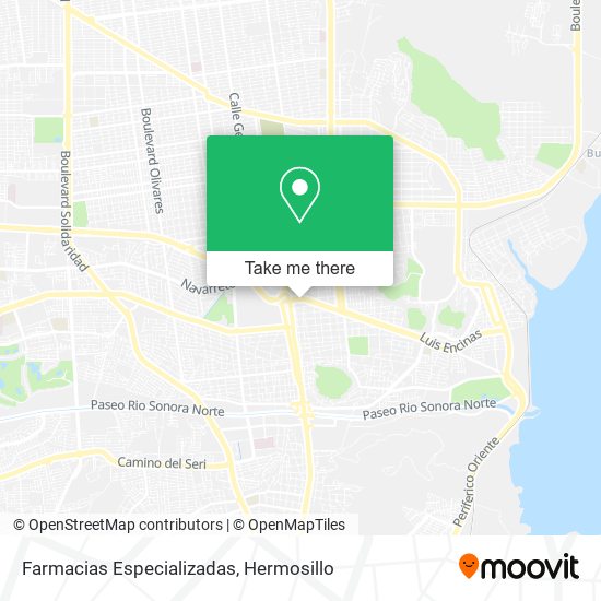 Farmacias Especializadas map