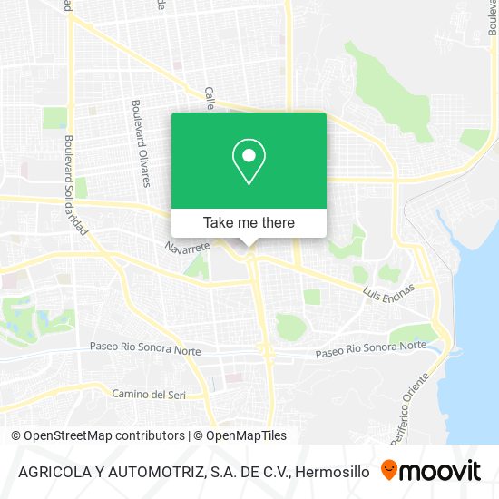 Mapa de AGRICOLA Y AUTOMOTRIZ, S.A. DE C.V.