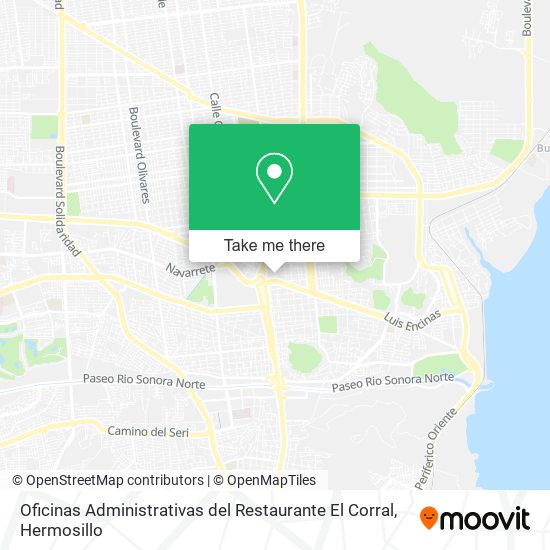 Oficinas Administrativas del Restaurante El Corral map