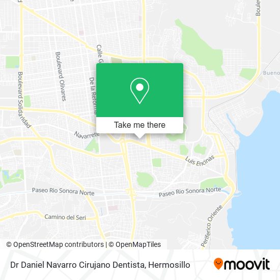 Dr Daniel Navarro Cirujano Dentista map