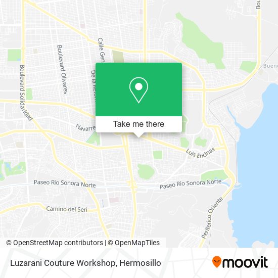 Luzarani Couture Workshop map