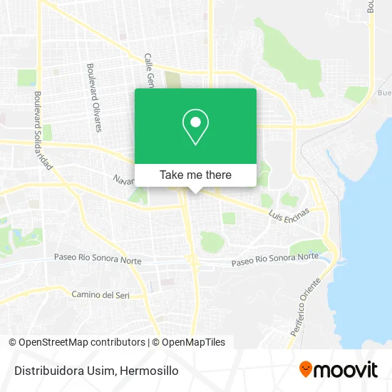 Distribuidora Usim map