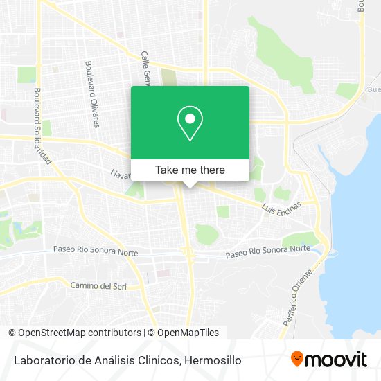 Laboratorio de Análisis Clinicos map