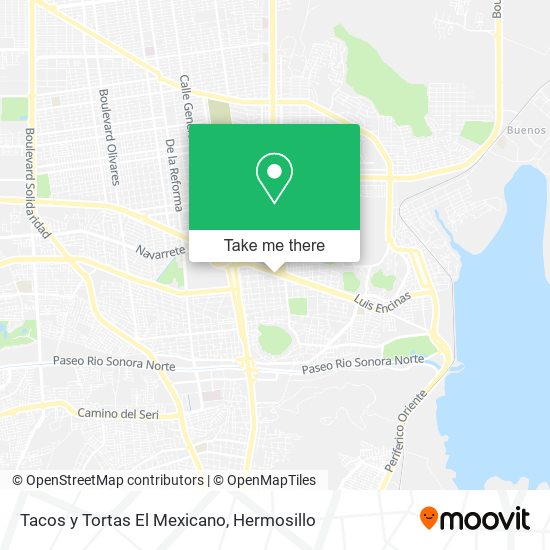 Tacos y Tortas El Mexicano map