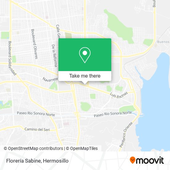 Florería Sabine map