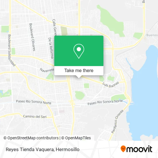 Reyes Tienda Vaquera map