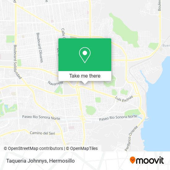 Mapa de Taqueria Johnnys