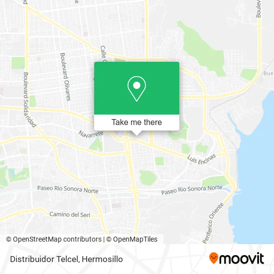 Distribuidor Telcel map