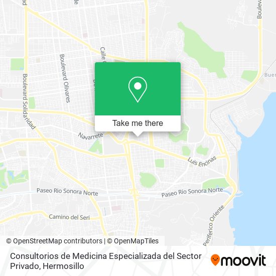 Mapa de Consultorios de Medicina Especializada del Sector Privado