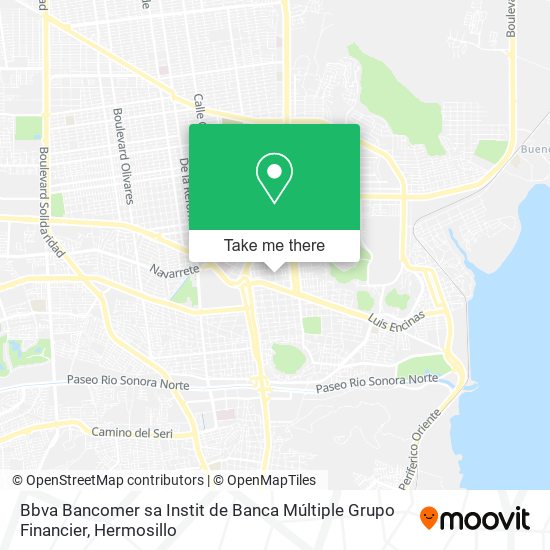 Bbva Bancomer sa Instit de Banca Múltiple Grupo Financier map