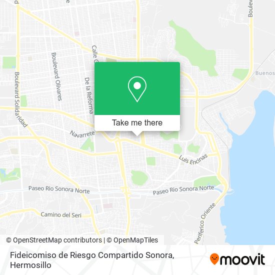 Fideicomiso de Riesgo Compartido Sonora map