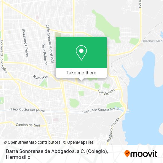 Mapa de Barra Sonorense de Abogados, a.C. (Colegio)