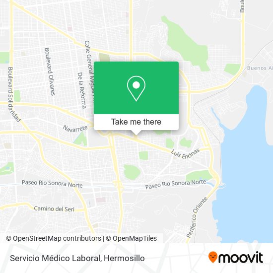 Servicio Médico Laboral map
