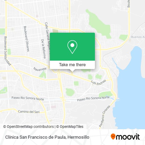 Clínica San Francisco de Paula map