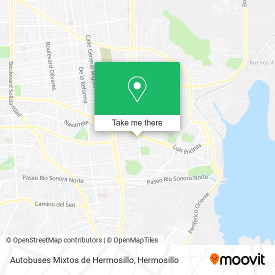 Mapa de Autobuses Mixtos de Hermosillo