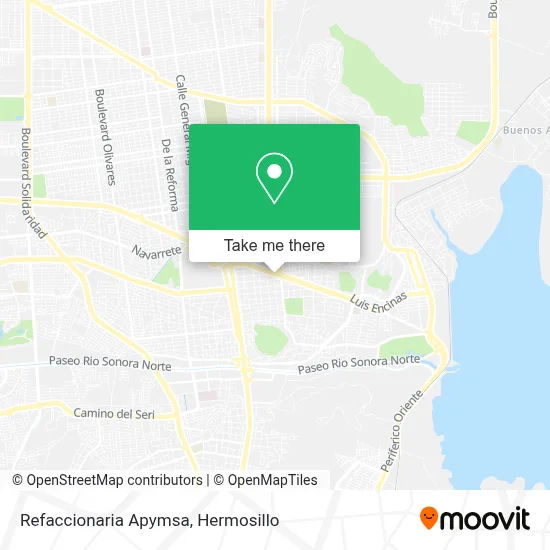 Refaccionaria Apymsa map