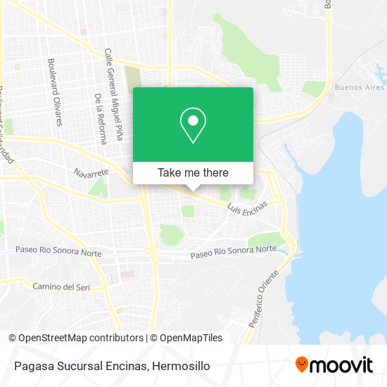 Mapa de Pagasa Sucursal Encinas