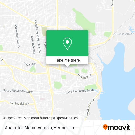 Mapa de Abarrotes Marco Antonio