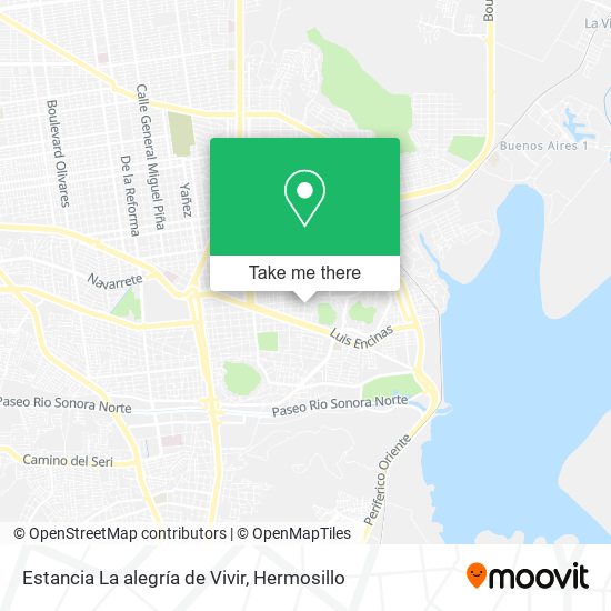 Estancia La alegría de Vivir map