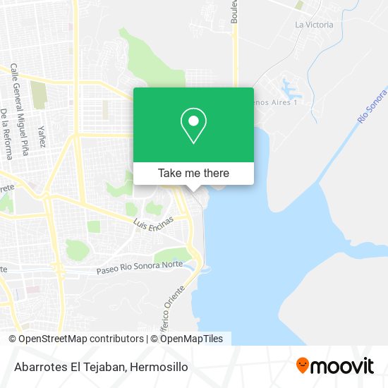 Abarrotes El Tejaban map
