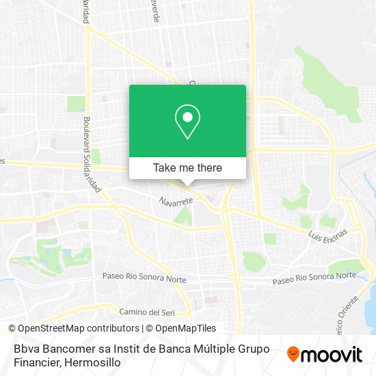 Bbva Bancomer sa Instit de Banca Múltiple Grupo Financier map
