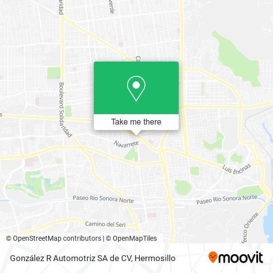 González R Automotriz SA de CV map