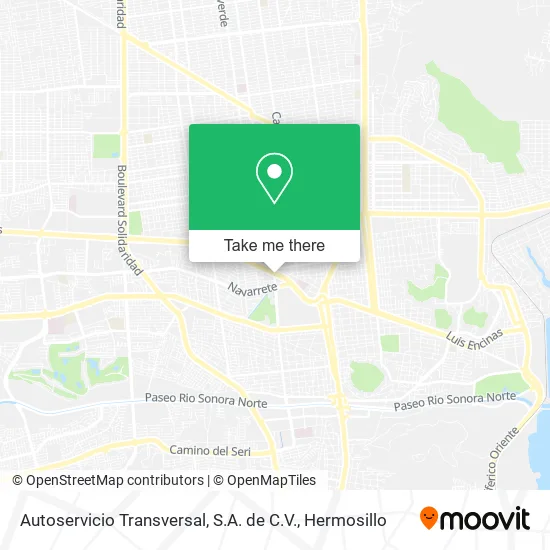 Autoservicio Transversal, S.A. de C.V. map