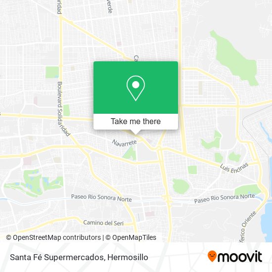 Santa Fé Supermercados map